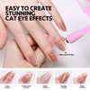 GAOY 5-in-1 Nail Magnet for Cat Eye Gel Polish Multi-Function 9D Nail Art Magnetic Stick Tool Nail Art DIY Manicure Home&Salon Use, Pink