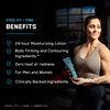 SteelFit Steel Fit + Tone | Skin Tightening Cream for Body | 30-45 Days of Supply | 24-Hour Skin Firming Body Lotion, Belly Firming and Tightening Cream | Milk & Honey