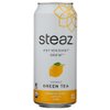 Steaz Organic Iced Teaz, Green Tea with Lemon (Unsweetened), 16-Ounce Cans, 12-Count