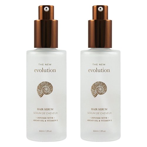 HerStyler Evolution Argan Oil Serum For Hair - Vitamin E Hair Serum To Soften Dry Hair - Nourishing Serum For Hair Straightening - Oil Hair Serum With Aloe Vera (2 Pack)