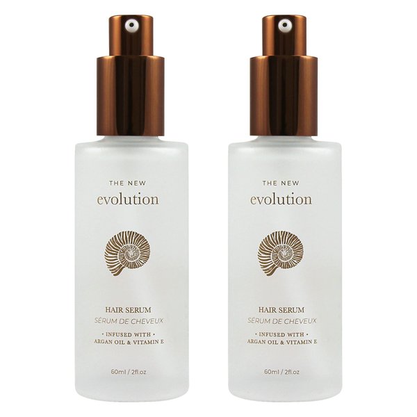 HerStyler Evolution Argan Oil Serum For Hair - Vitamin E Hair Serum To Soften Dry Hair - Nourishing Serum For Hair Straightening - Oil Hair Serum With Aloe Vera (2 Pack)