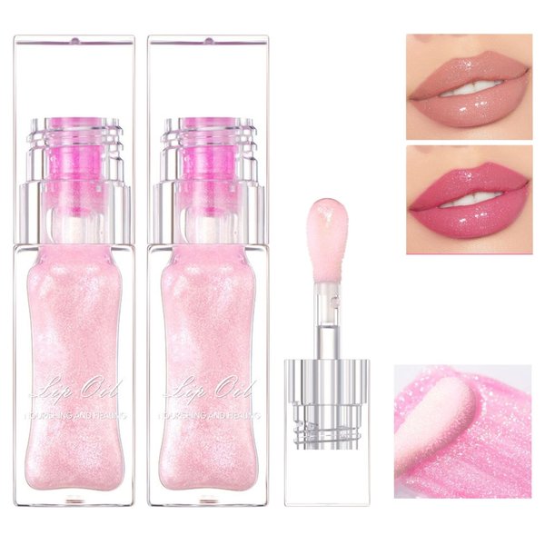 OBRVE 2PCS Lip Gloss Color Changing Lip Oil, 2024 New Lip Gloss Base, Moisturizing Color Changing Lip Gloss, a Small And Delicate Gift That's Perfect For Any Occasion