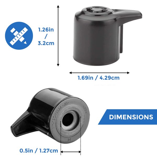 Steam Release Handle Steam Valve for Instant Pot 3, 5, 6, 8 Qt Quart, Pressure Cooker Valve Replacement Part