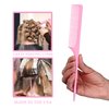 Allegro Combs 61 XL Rat Tail Combs Wide Tooth Comb Detangling Hair Styling Coarse Hair Foiling Thick Back Parting Combs Hairstylist Combs For Women Made In USA 3 Pc. (Light Pink)