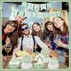 Sabary 12 Pcs Sage Green Gold Happy Birthday Decoration Gold Honeycomb Centerpieces Party Supplies Balloon Crown Paper Centerpiece Table Decorations Royal Table Centerpieces for Men Women Party
