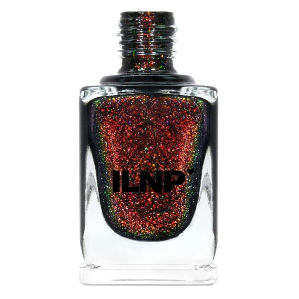 ILNP Underground - Deep Black Holographic Shimmer Jelly Nail Polish