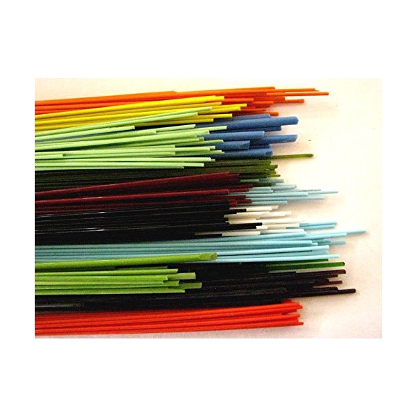 Devardi Glass Handmade COE 90 1/2 lb Spaghetti Stringers, 8 ounces Fusing, 8 ounces, Beadmaking Rods