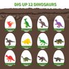 12 Dinosaur Eggs Toys, Surprise Pack with 12 Unique Dinosaur Figures,Goodie Bag Stuffers,Pinata fillers, Easter Eggs dongcoh,Carnival Prizes Treasure Box，Birthday Party Gifts for Kids