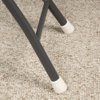 Softtouch 7/8 Inch Rubber Folding Metal Chair Leg Cap Replacement White, 4 Pieces