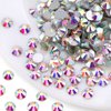 Novani Rhinestones 1440pcs SS20 Glass Rhinestones Crystal Flatback Gemstones for Crafts Nails Makeup Bags and Shoes Decoration（SS20, Crystal AB）