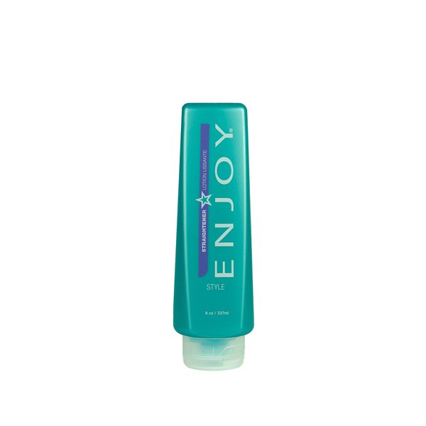 ENJOY Straightener, 8 Oz. - Hair Styling Cream, For All Hair Types, Straighten and Control, Soft and Smooth, Curly Hair Products