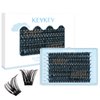 Lash Clusters 144 Pcs Cluster Lashes Eyelash Clusters DIY Cluster Eyelash Extensions Individual Lashes Soft and Comfortable (Cirrus,C-18)