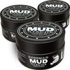 Bossman MUDstache Unscented Mustache Wax - 3 Pack – No Pull - Spreads Easy for a Strong Non-Tacky 24 hr Hold - Tame, Train and Style - Moustache Wax for Men (1oz)
