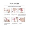 EVAZEN Press on Nails Almond Glossy Fake Nails Pink French False Nails PoP Style Ballerina Nails Blue Swirl Artificial Daily Nail For Women And Girls(Pack of 24) (SET-E)