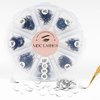 MDC LASHES Promade Eyelash Fans Mix Length 1000 Fans Volume Lash Extensions 8D-16D, C D Curl, 9-16mm Length, 0.05-0.07 Short Stem Promade Premade Pre Pro Loose Fans Eyelash Extension, Easy Application