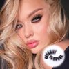 Dirbeauty Classic Cat Eye Lashes Wispy 16-18mm 8D Volume False Eyelashes 7 Pairs Pack Vegan Lashes (V01)