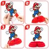 Mario Birthday Party Supplies, 7Pcs Honeycomb Centerpieces for Mario Party Decorations, Double Sided Table Decorations Centerpieces Party Favors