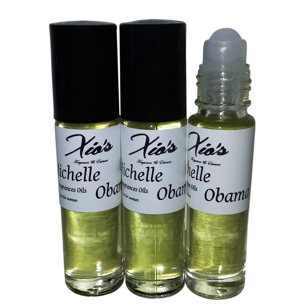 Michelle Obama impression Woman Fragrances Body Oils 3 (1/3oz Roll On bottles) for Women Our Version by Xio's Fragrances
