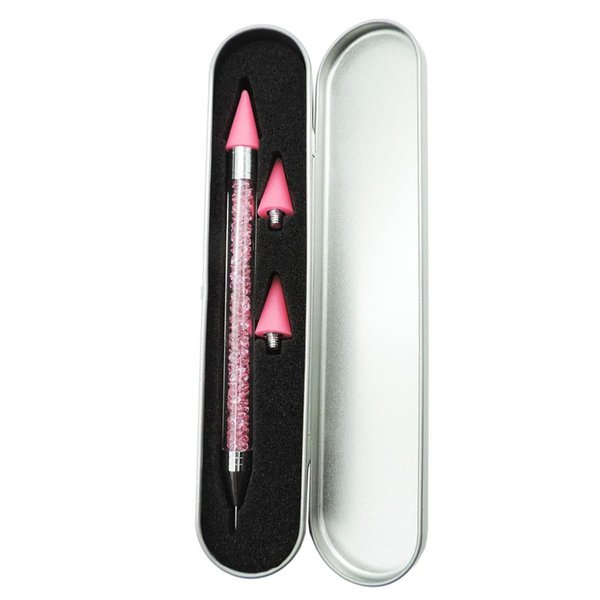 Rhinestone Picker Dotting Pen, Nail Dotting Tool Double Head Wax Pen, Rhinestone Pickup Tool for DIY Nail Art