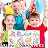 EMOME 50 Sheets Luminous Temporary Tattoo for Kids,Individual Kids Tattoos Stickers for Party Supplies Favors, Individually Wrapped Fake Tattoos for Girls