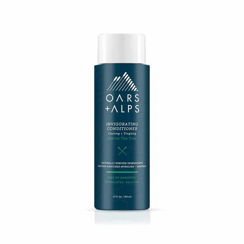 Oars + Alps Men's Sulfate Free Hair Conditioner, Infused with Witch Hazel and Tea Tree Oil, Alpine Tea Tree, 12 Fl Oz