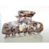 Black white brown beige taupe purple marbled hair claw clip