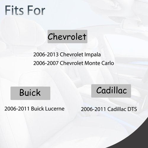 Key Fob Keyless Entry Transponder Ignition Key Fits for Chevy Impala Buick Lucerne Cadillac DTS 2006 2007 2008 2009 2010 2011 2012 2013 / for Chevrolet Monte Carlo Remote Control Replacement OUC60270