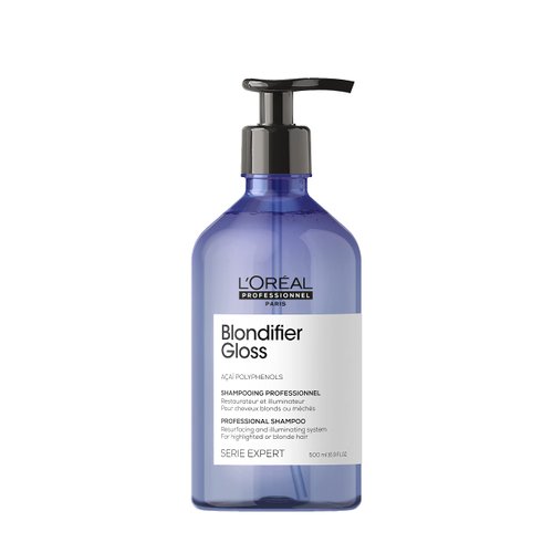 L'Oreal Professionnel Blondifier Clarifying Shampoo | Restores Color -Treated Hair | Enhances Shine & Fights Brass | For Blonde or Bleached Hair | For All Hair Types | 16.9 Fl. Oz.