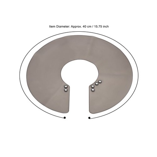 Hair Cutting Collar, Waterproof Haircut Cape Hair Cutting Cape Neck Fitting Accessories Hair Shawl Neck Guard Wrap Magnet Clasp Design Hair Dye Silicone Pad Haircut Neck Apron(Grey)