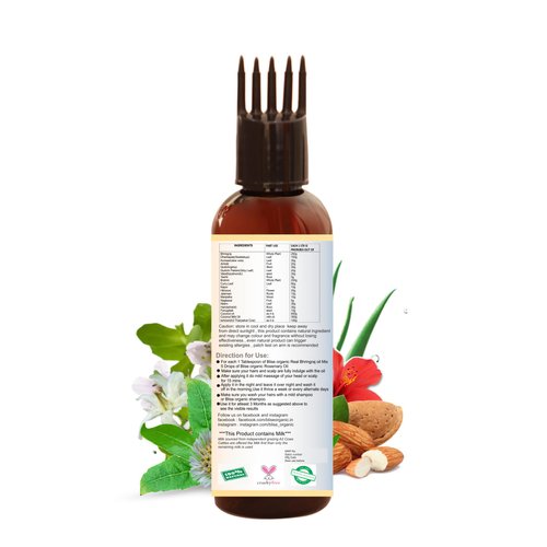 Blise organic Real Bhringraj oil - 100% Pure and Natural Anti hairfall, Hair growth, for Men and Women, highest Bhringraj concentration, with 21 precious and rare herbs,