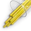 Carmel 4mm Leads for Mechanical Grease Pencil, Pack of 50 Refills (Yellow), Thick Waxy Leads,Soft Greasy Leads for Mechanical China Marker