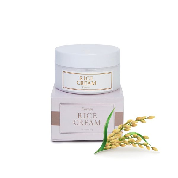 Korean Rice Cream 3.52 Ounce, Korean Skincare, rice bran essence with ceramide | Glowing Look, Improves Moisture Skin Barrier, Nourishes Deeply, Soothing to Even out Skin Tone, Korean beauty