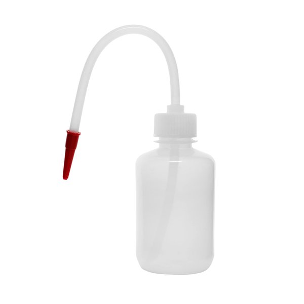 EISCO Wash Bottle, 500ml - Polyethylene - Translucent, Unbreakable - Screw Cap with Flexible Delivery Tube for Dispensing Liquid - Includes Tube Cap Labs