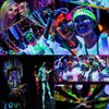 Black Light Neon Face and Body Paint Glow in the Dark Paint Halloween Blacklight Glow Party 6 Color 24 tubes