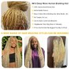 Deep Wave Bulk Human Hair for Braiding No Weft Hair Extensions Human Hair for Boho Braids 100% Unprocessed Brazilian Virgin Human Hair Wet and Wavy Bulk Braiding Hair 613 Blonde 1 Bundle 100g 22 Inch