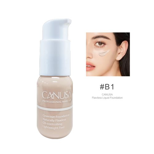 CANUSA Flawless Liquid Foundation (B1 Light Ivory White)