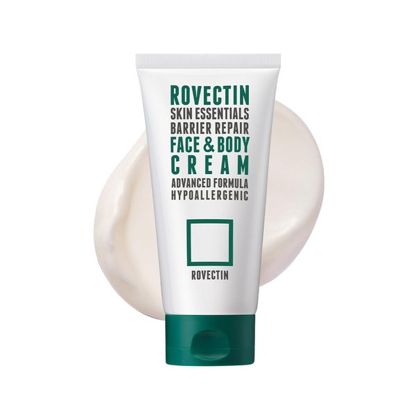ROVECTIN Barrier Repair Moisturizing Cream - Intense Panthenol Cream for Face and Body | Ceramide Lotion Moisturizer | Anti-Aging with Astaxanthin | Hypoallergenic, Vegan, Korean Skincare (6.1 fl oz)