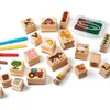 Melissa & Doug Stamp-a-Scene Wooden Stamp Set: Farm - 20 Stamps, 5 Colored Pencils, and 2-Color Stamp Pad