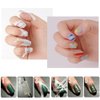 5 Pcs Nail Art Tips Guide Tapes Striping Line Sticker, 0.5cm Nail Art Adhesive Tapes Stickers, Strong Sticky Glue Tape Creative DIY Design Nail Sticker French Style Manicure Tool