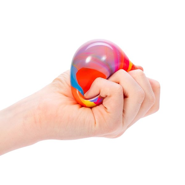 Schylling NeeDoh Marbleez - Groovy Glob Toy - Assorted Multi-Color Swirls - Ages 3 to Adult (Pack of 1)