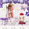 193Pcs Butterfly Birthday Decoration Purple Butterfly Party Decoration Balloon Arch Kit, Girl's Birthday Decoration Suitable For Birthday Wedding Anniversary Celebration Holiday Decoration
