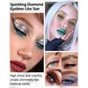 Chameleon Liquid Glitter Eyeliner, Metallic Shimmer Liquid Eyeshadow, High Pigmented Sea Green Colored Diamond Eye Liner, Long Lasting Waterproof Quickly Drying Sparkly Shiny Makeup Gift for Women-03