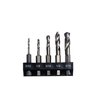 Milescraft 2320 5pc Stubby Bit Set- 5pc. HSS Stubby Drill Bits with 1/4-Inch Quick Change Hex Shank (3/32in, 1/8in, 3/16in, 1/4in, 5/16in) - Drill Bit Holder Included