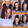 Water Wave Braiding Hair 16inch 100g With 2Bundles fo Braiding Micro Human Braiding Hair 100% Unprocessed Brazilian Virgin Human Hair Extensions(16inch,Natural Black)