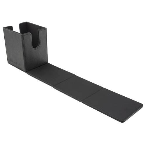 Ultra Pro - Vivid Alcove Flip Card Deck Box (Black) - Stores & Protects Up To 100 Standard Size Collectible Cards, Baseball, Gaming, Sports or Any Standard Size Cards In Collections