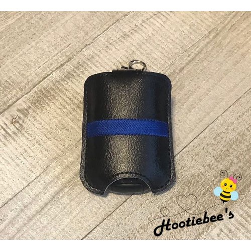Thin Blue Line Hand Sanitizer Holder And/Or Lip Balm Holder
