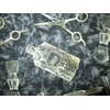 Shaving Items Hipster Mens Razor Scissors BLK Cotton Fabric Fat Quarter Fabric