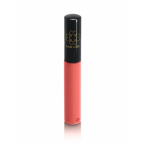 LUV+CO Lip Gloss 7ml 90% Organic Moisturizing Lip gloss Non Sticky Shiny Natural Colorants For Light Glossy Coverage Gluten Free Paraben Free | Coral Peach | Boheme