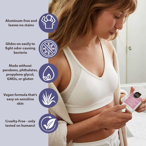 All Good Aluminum Free Deodorant Stick - Natural Deodorant w/Shea Butter & Aloe Vera, Bio-Active Formula, Vegan, Underarm Odor Protection for Men & Women (Tea Tree & Basil)(2-Pack)