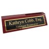 Desk Name Plate Personalized Engraved with Business Card Holder | Name Plate for Desk | Office Desk Decor - Office Accessories for Men and Office Desk Decor for Women by Griffco Supply